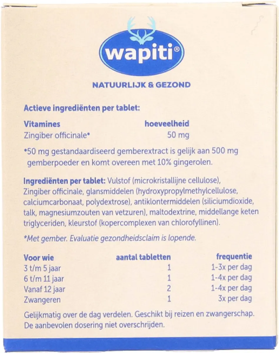 Wapiti Antimetil 30 Tabletten