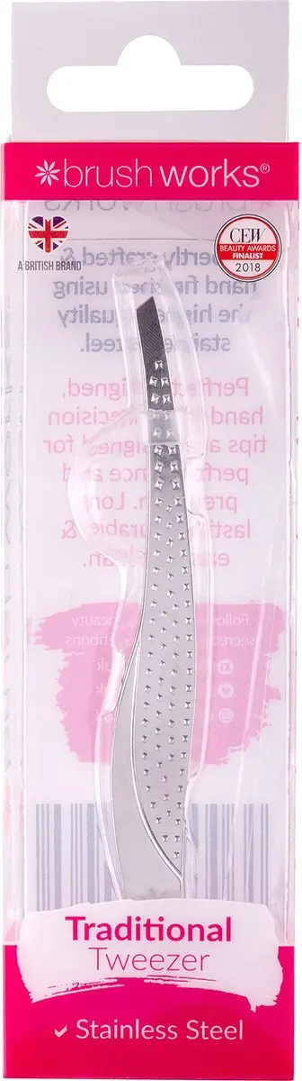 Brushworks Traditional Pincet - Zilver
