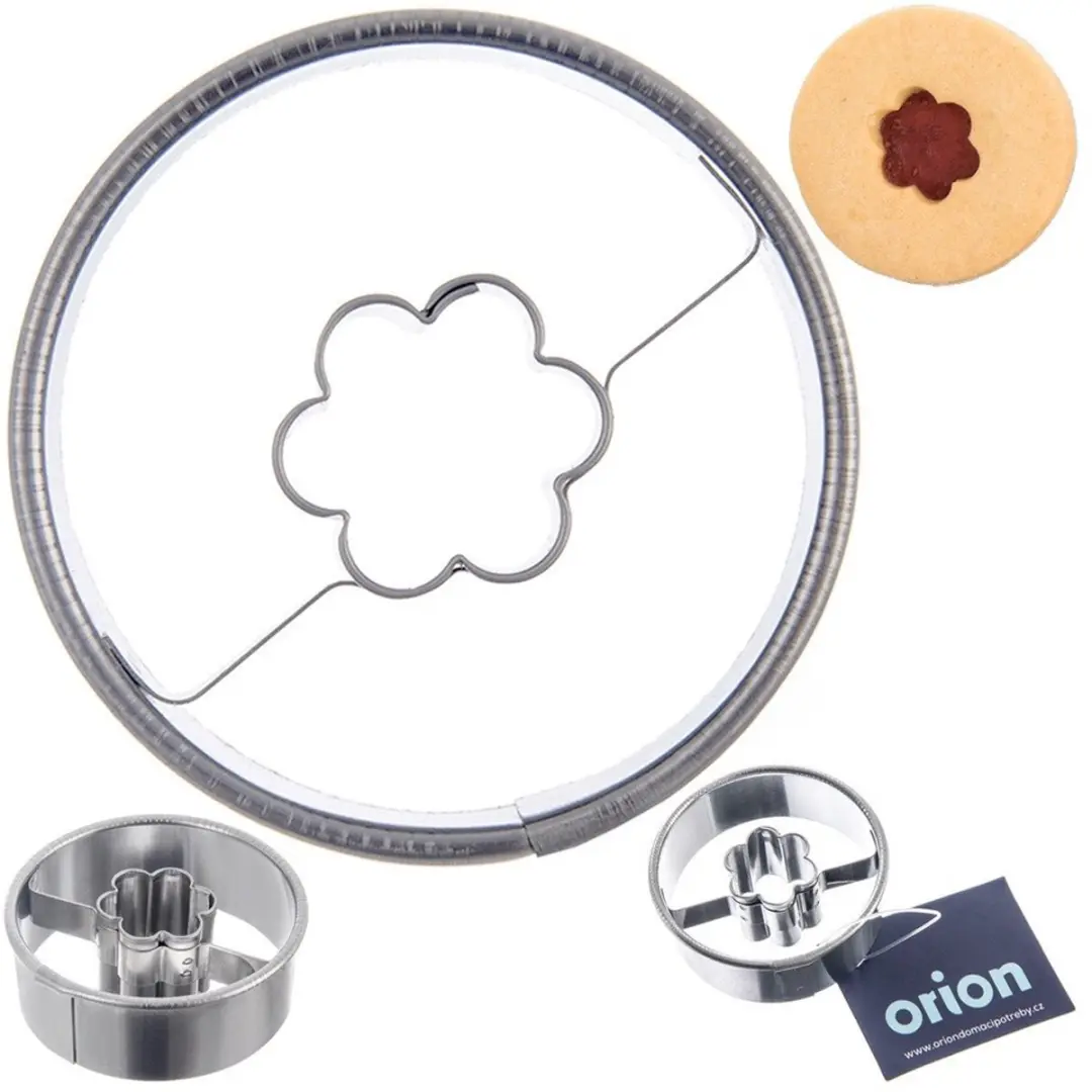 Orion RVS Koekjesuitsteker Bloemvormig 4,5cm - Zilver