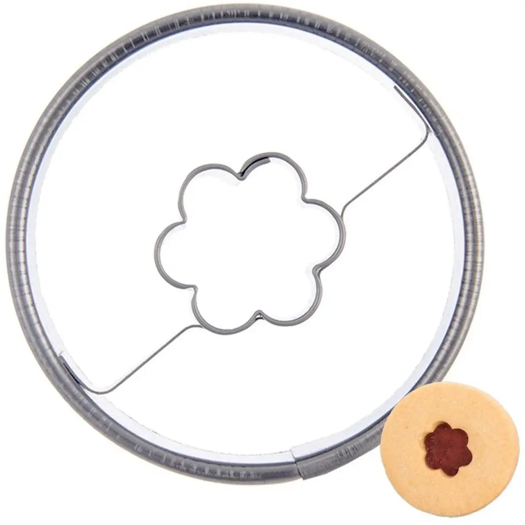 Orion RVS Koekjesuitsteker Bloemvormig 4,5cm