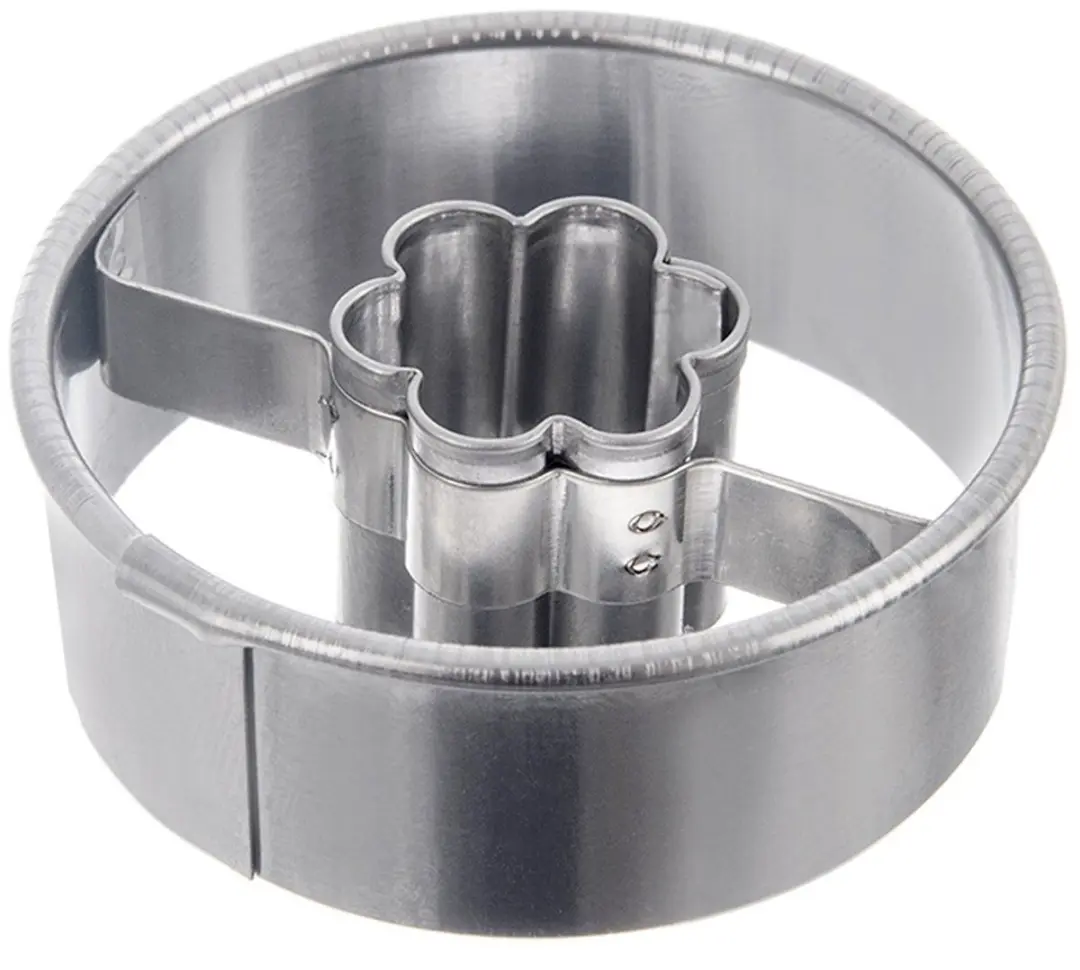 Orion RVS Koekjesuitsteker Bloemvormig 4,5cm - Zilver