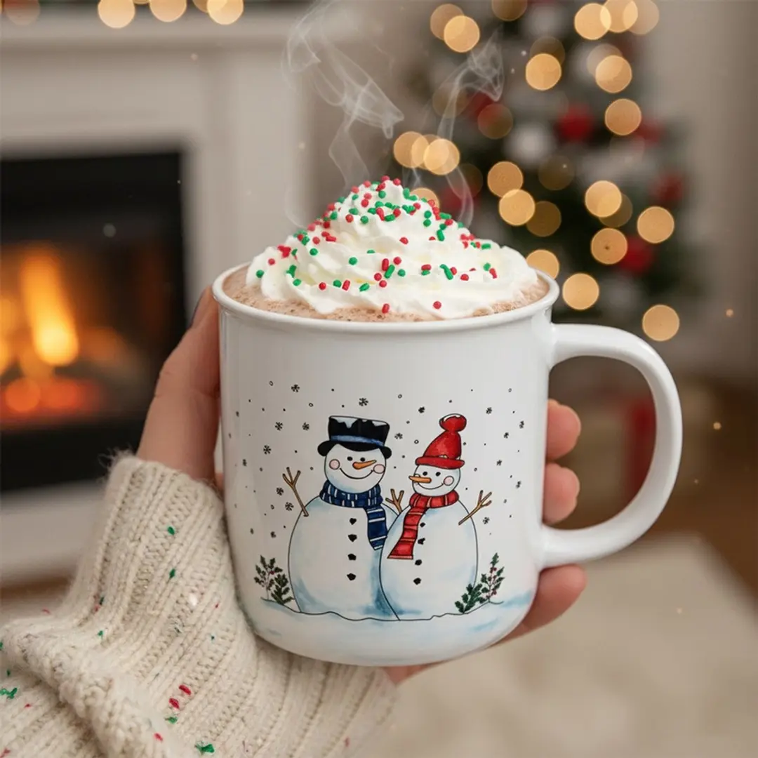 Orion Mok Keramiek Sneeuwpop 470ml - Veelkleurig - afbeelding 6 van 6