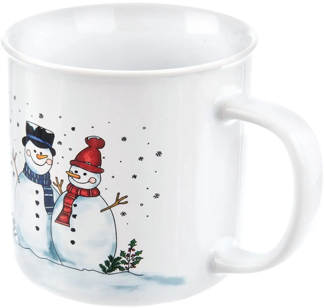 Orion Mok Keramiek Sneeuwpop 470ml - Veelkleurig