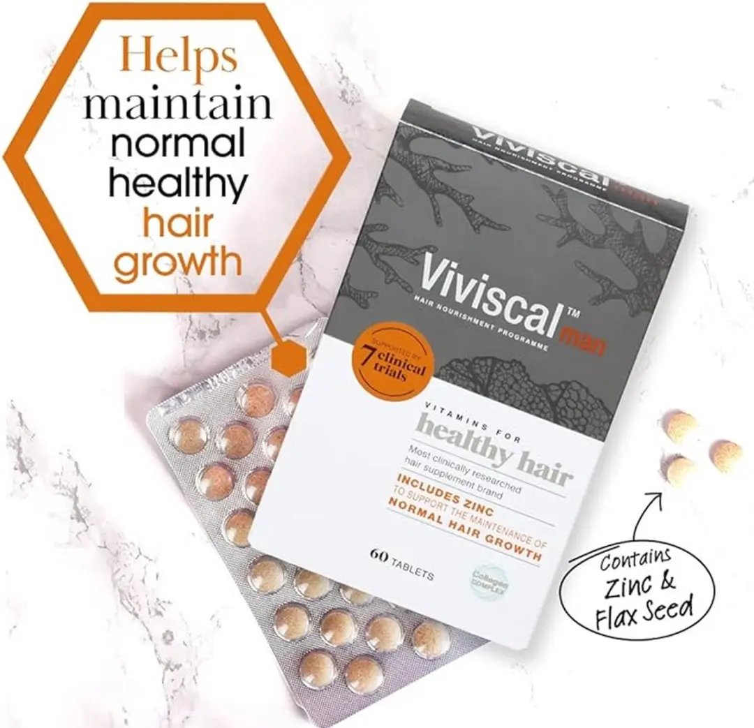 Viviscal Man Haargroei Supplement 60 Stuks