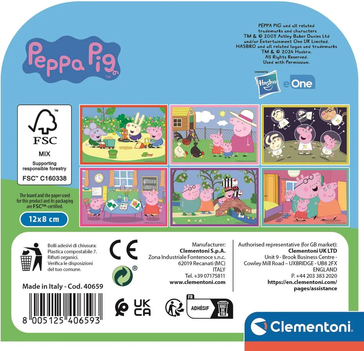 Clementoni Peppa Pig 6-delige Puzzel - 6 Stuks
