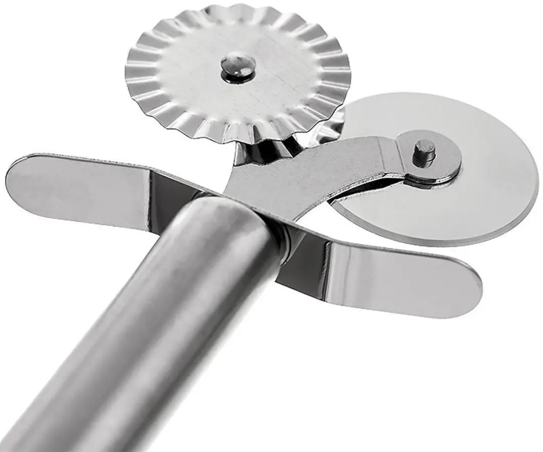 Orion Stalen Deegwiel 4cm - Podwójne - Zilver - afbeelding 6 van 6