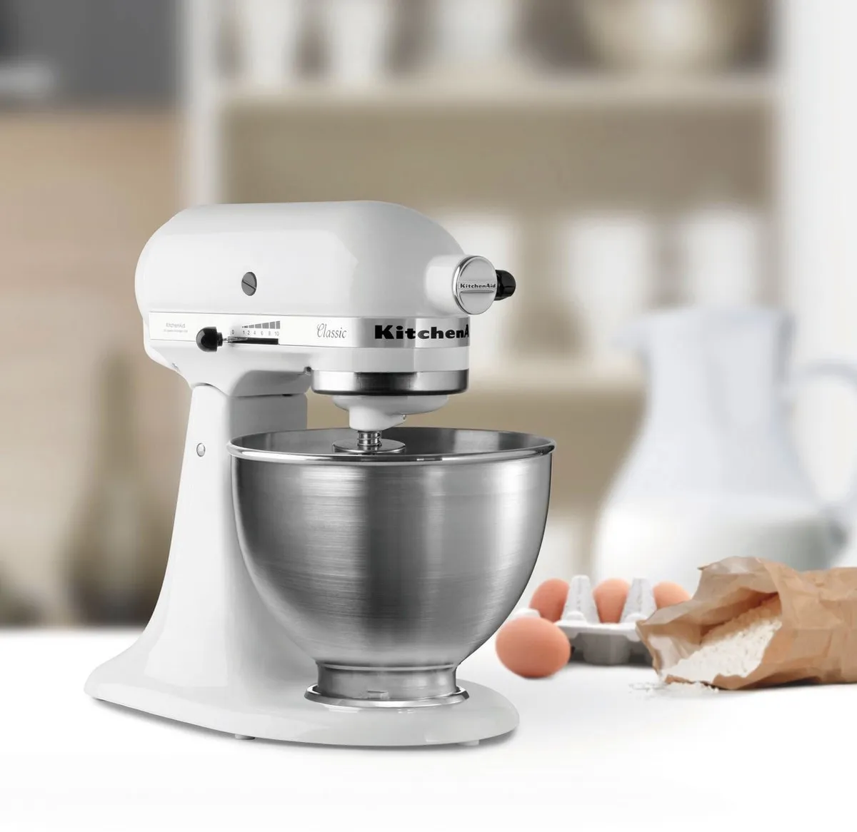 KitchenAid 5K45SSEWH Staafmixer - 275W - Wit - afbeelding 6 van 6