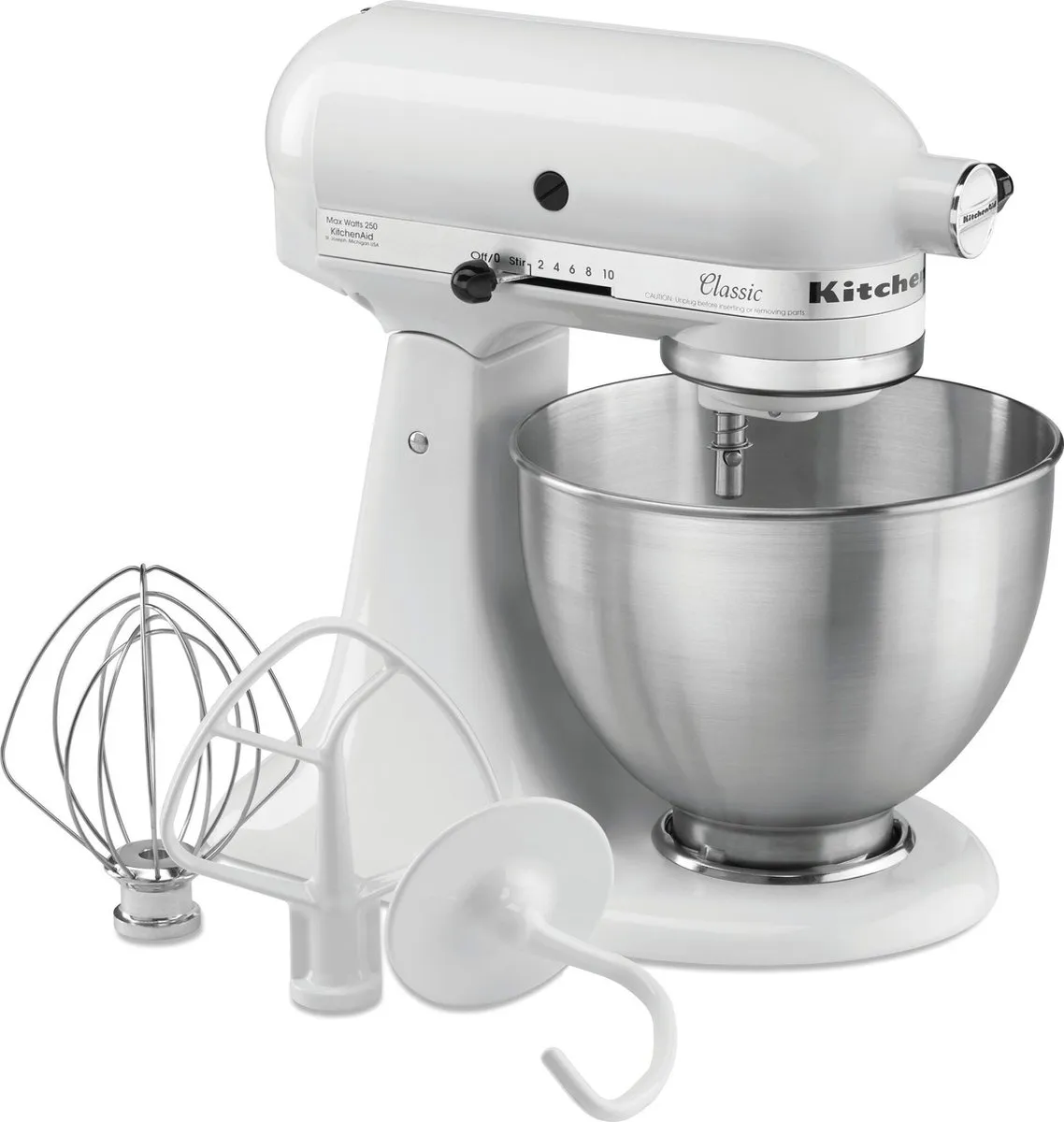 KitchenAid 5K45SSEWH Staafmixer
