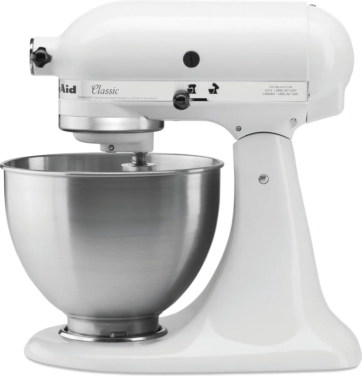 KitchenAid 5K45SSEWH Staafmixer - 275W - Wit