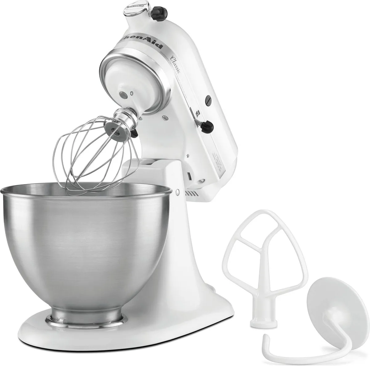KitchenAid 5K45SSEWH Staafmixer - 275W - Wit