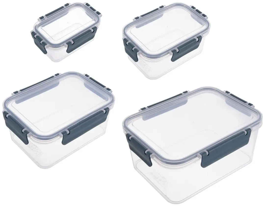 Orion Voedselcontainers 4-delig - Transparant