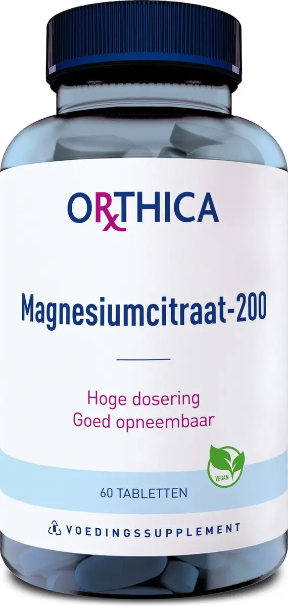 Orthica Magnesiumcitraat-200 60 Tabletten