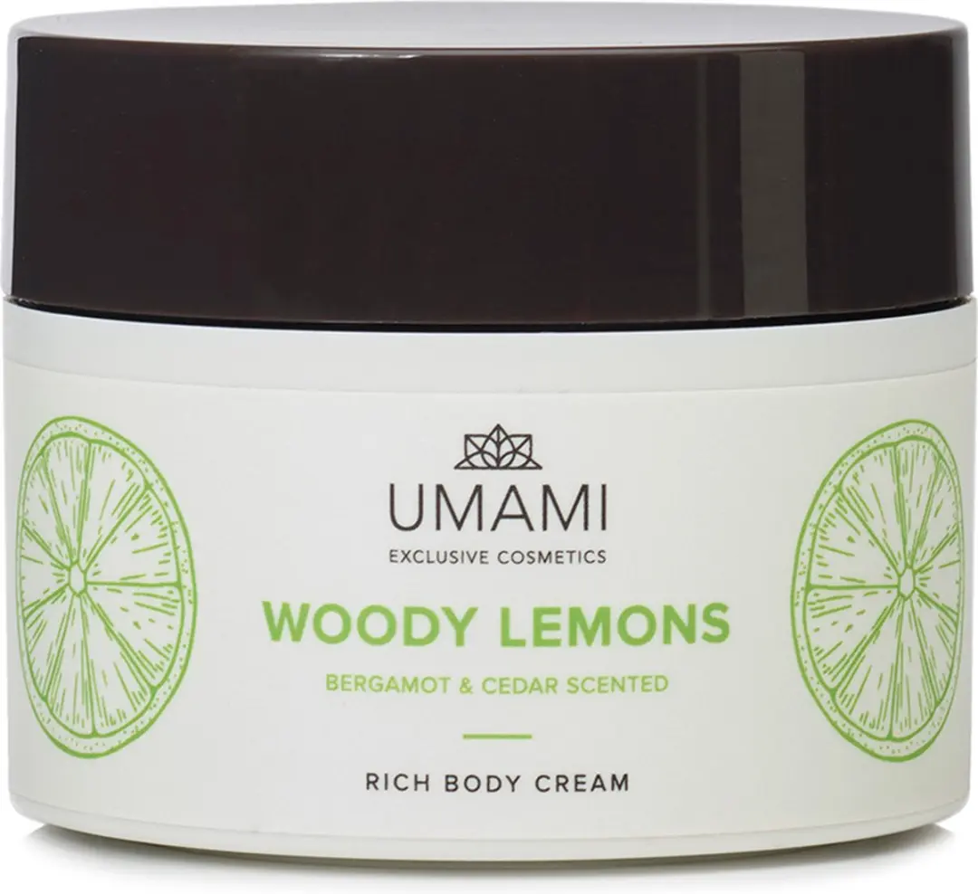 Umami Woody Lemons Bergamot & Ceder Body Cream 250ml