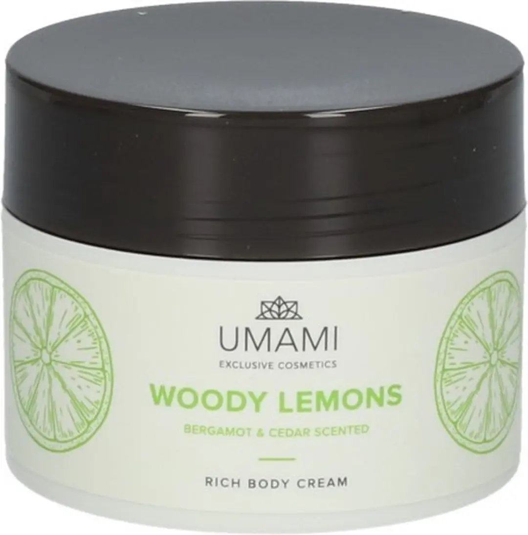 Umami Woody Lemons Bergamot & Ceder Body Cream 250ml