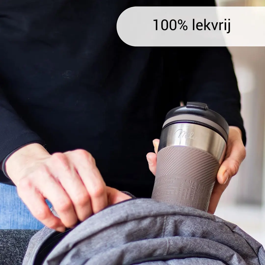 Milu Thermosbeker 210ml - Roestvrij staal - Bruin - afbeelding 5 van 6