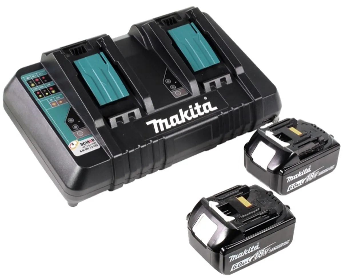 Makita DLM 432 PG2 Accu Grasmaaier 36V - 43cm - 2x 6.0Ah + Dubbele Lader - afbeelding 5 van 5