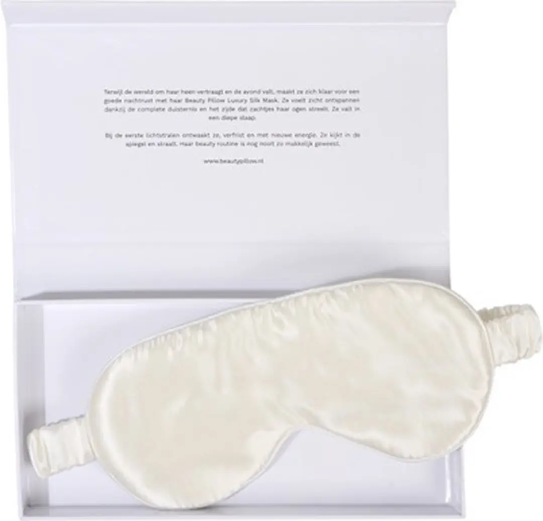 Beauty Pillow Luxury Silk Mask 100% Mulberryzijde 22 momme - Pearl