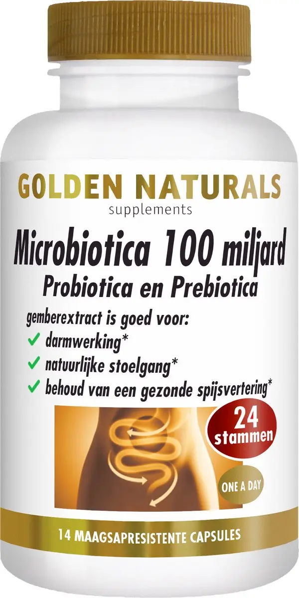 Golden Naturals Microbiotica 100 miljard Capsules