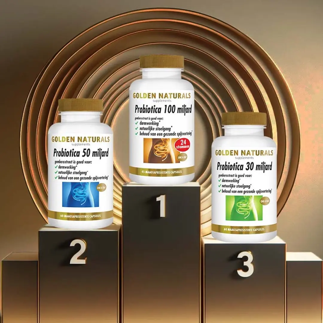 Golden Naturals Microbiotica 100 miljard Capsules - 14 Stuks