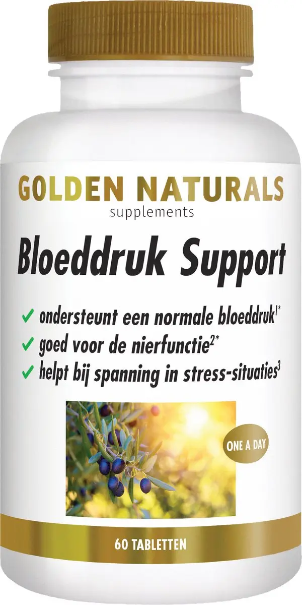 Golden Naturals Bloeddruk Support 60 Veganistische Tabletten