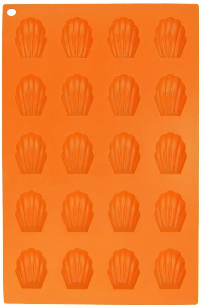Orion Sillnie Silikon Bakvorm Muschel Oranje