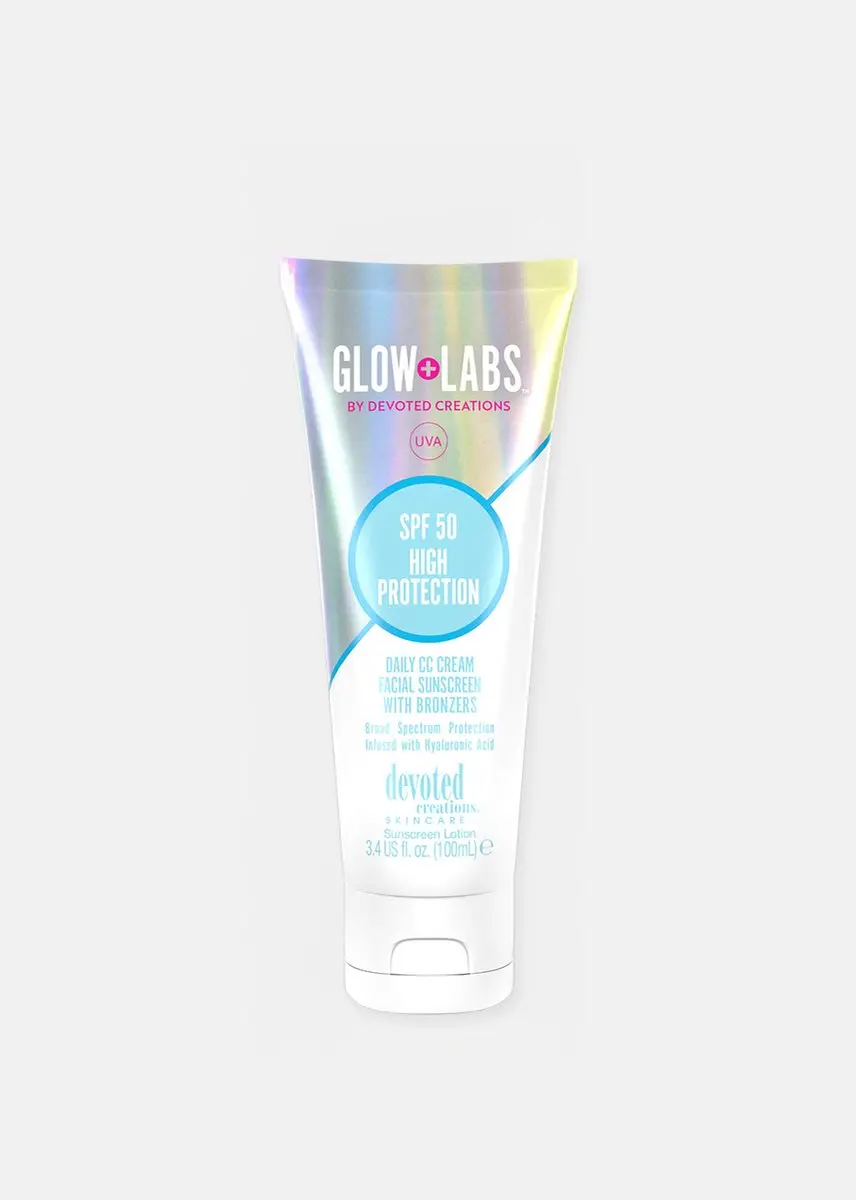 Devoted Creations Glow Labs SPF 50 Hoogbeschermend Zonnecrème 100ml
