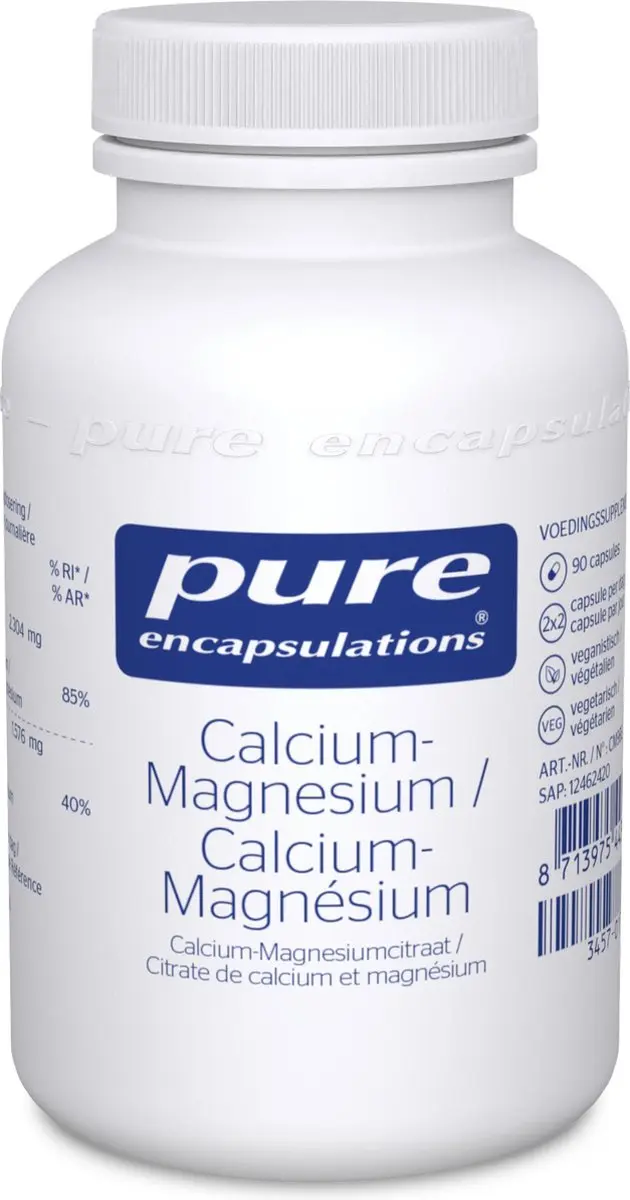 Pure Encapsulations Calcium Magnesium 90 Capsules