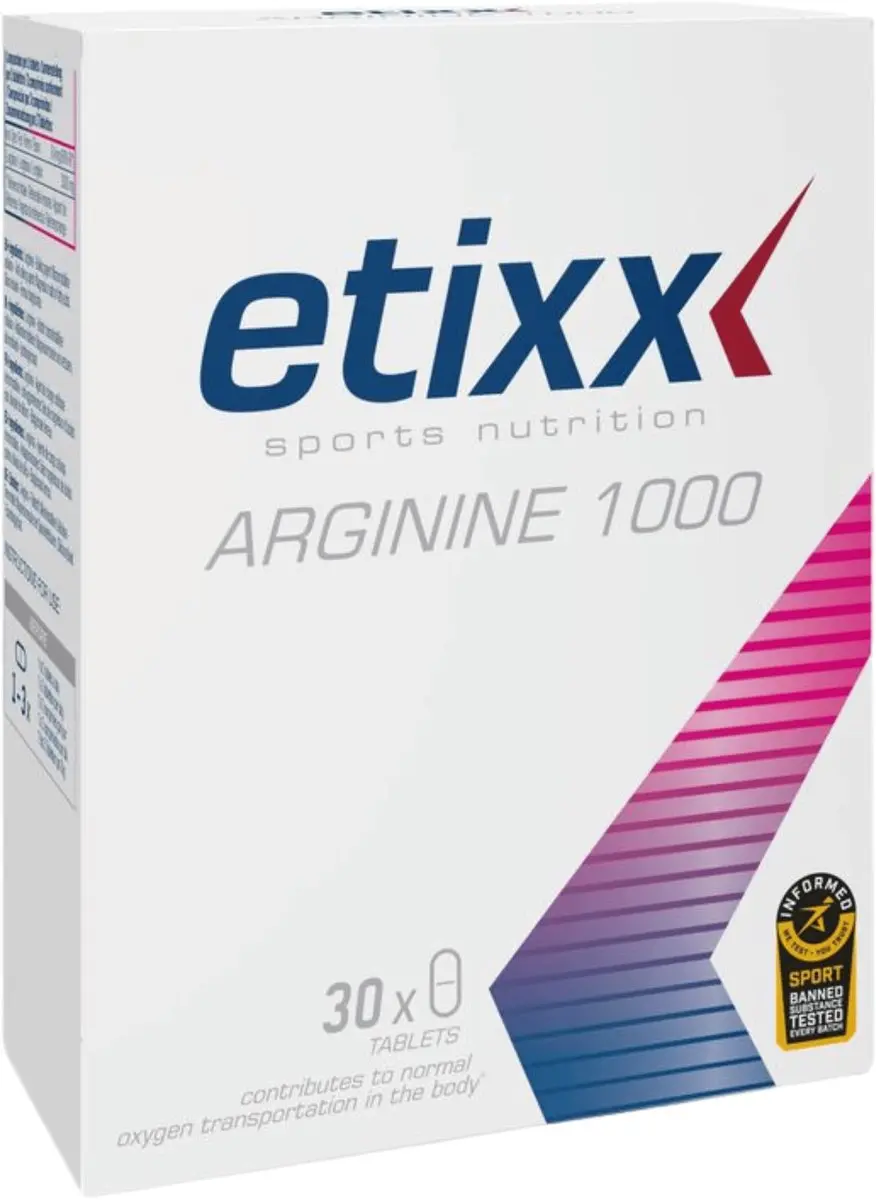 Etixx Arginine 1000 Supplement 30 Tabletten