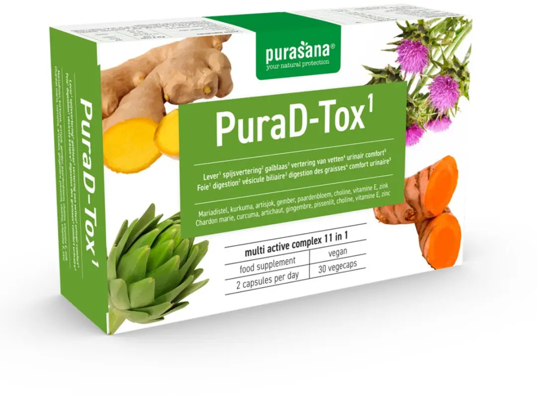 Purasana Purad-tox 30 Vegetarische Capsules