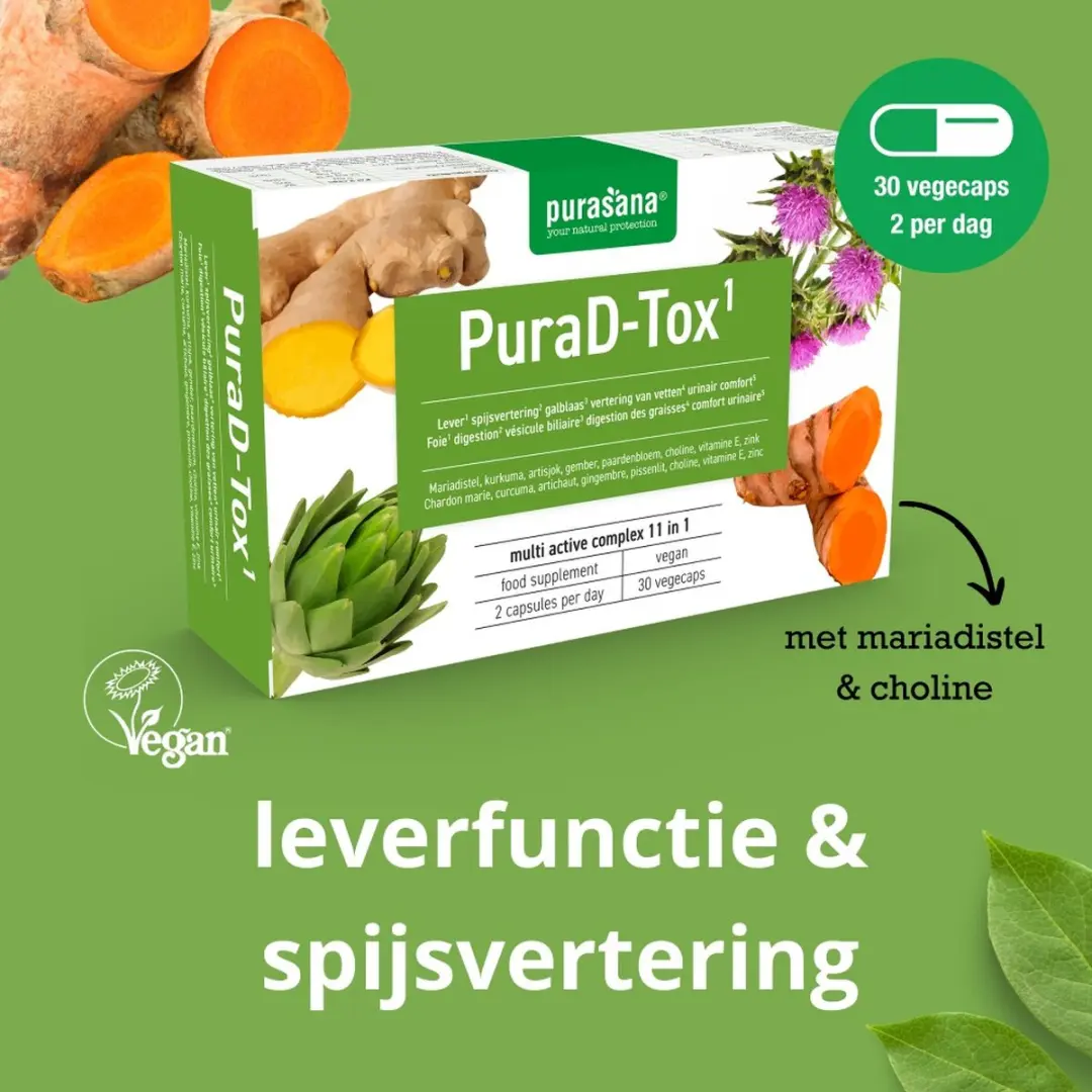 Purasana Purad-tox 30 Vegetarische Capsules