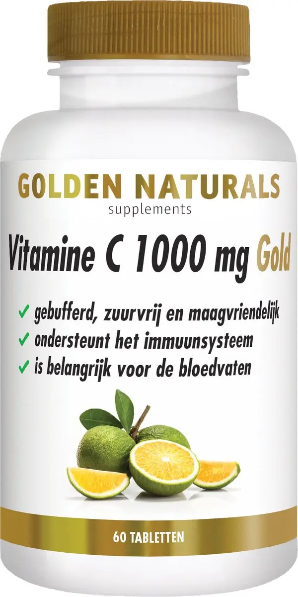 Golden Naturals Vitamine C 1000mg Gold 60 Vegan Tabletten