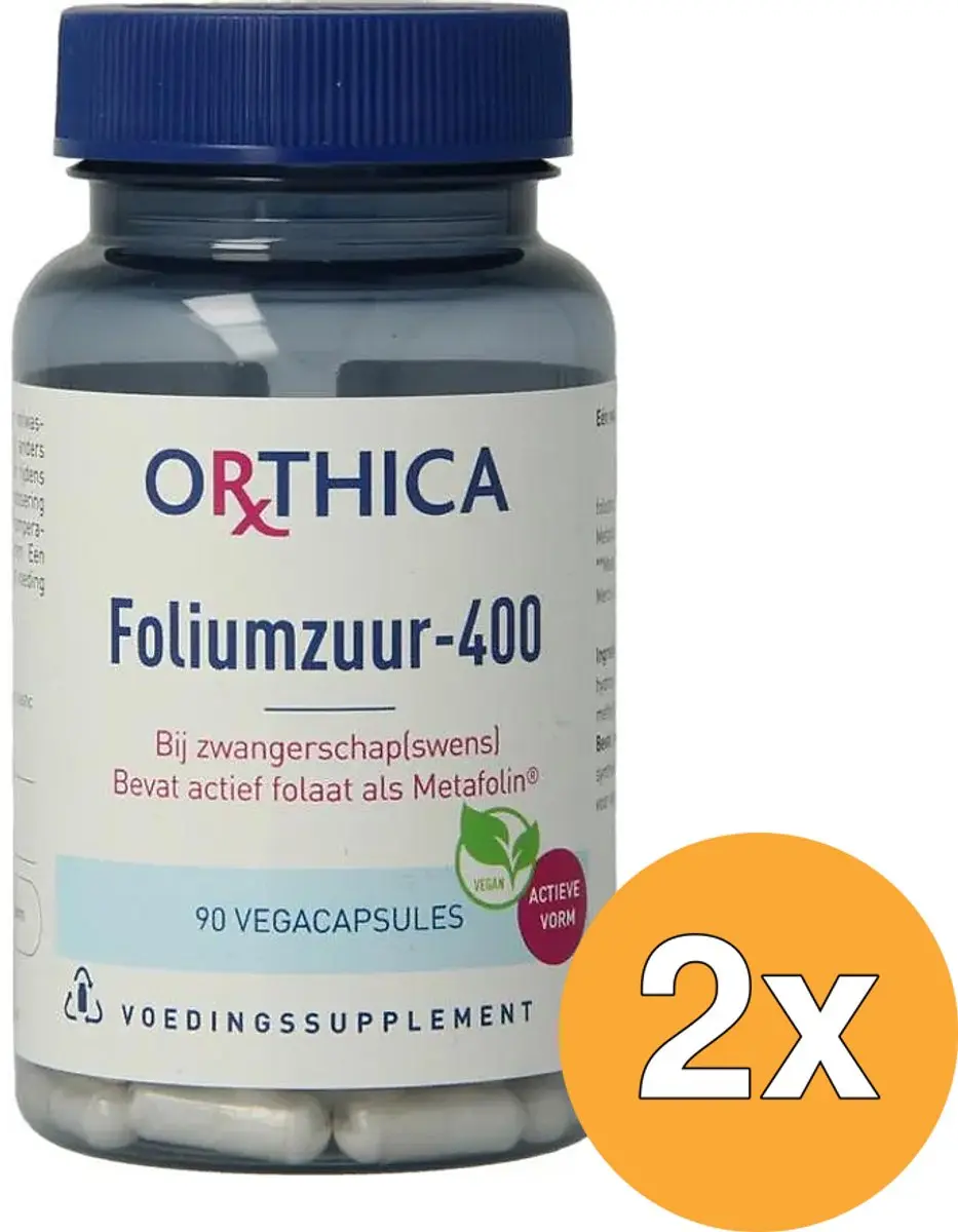 Orthica Foliumzuur-400 180 tabletten - 2x90