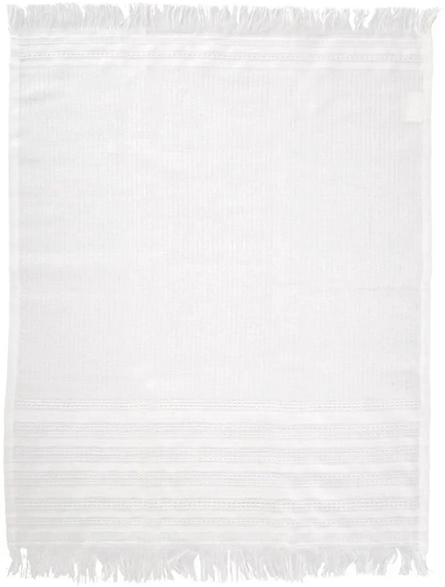 Orion Katoenen Keukenhanddoeken Set 70x50cm - Grijs/Wit - 3 Stuks