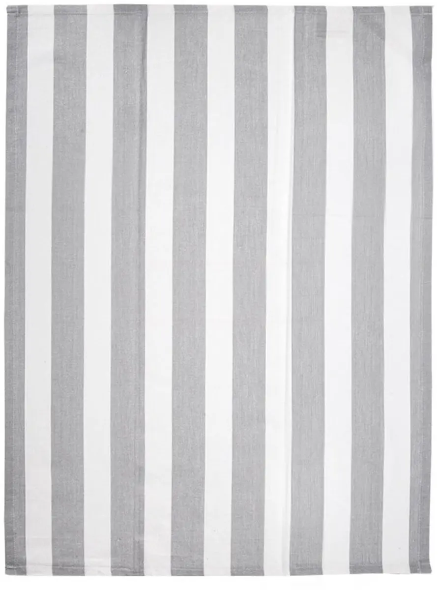 Orion Katoenen Keukenhanddoeken Set 70x50cm - Grijs/Wit - 3 Stuks
