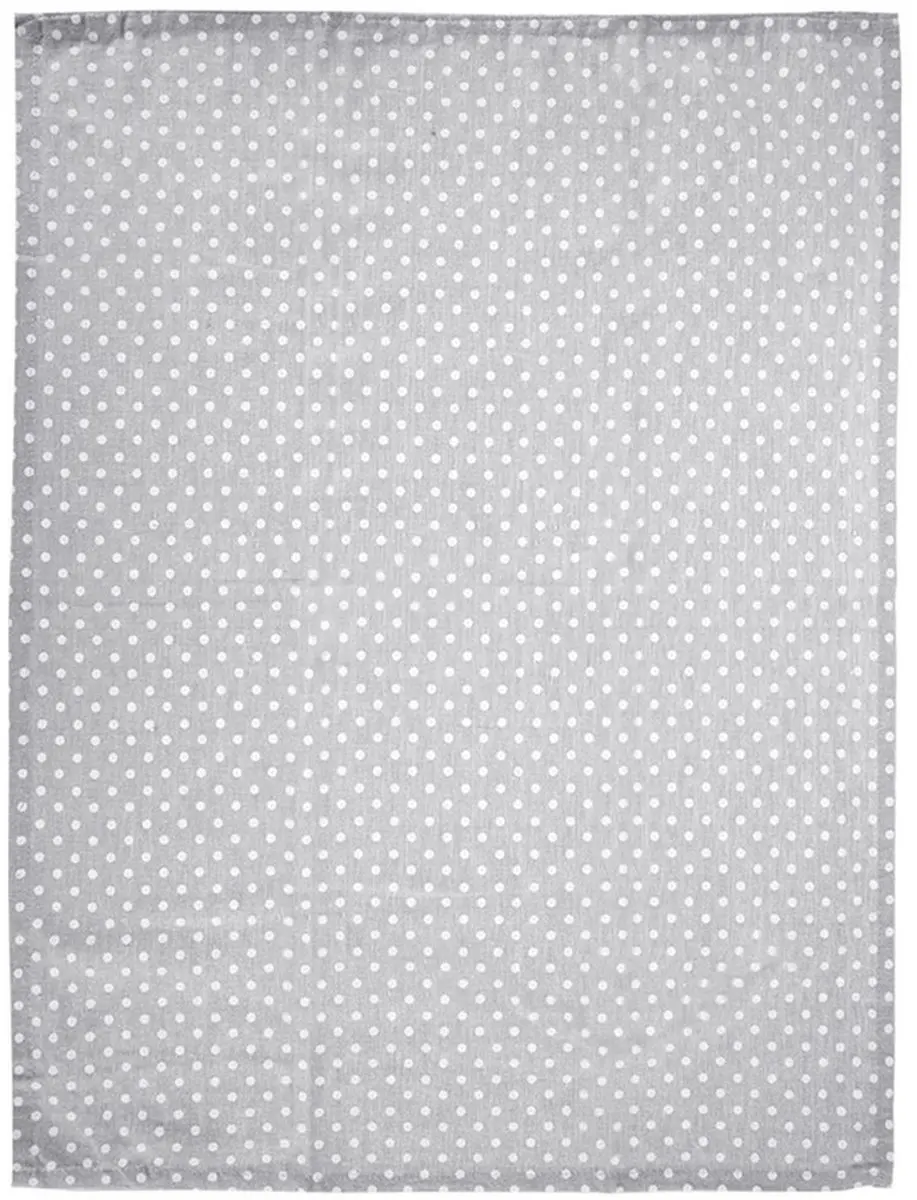 Orion Katoenen Keukenhanddoeken Set 70x50cm - Grijs/Wit - 3 Stuks