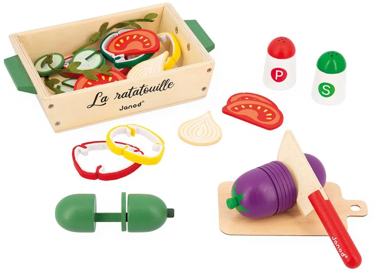 Janod Ratatouille Set - 32 Accessoires - Multikleur