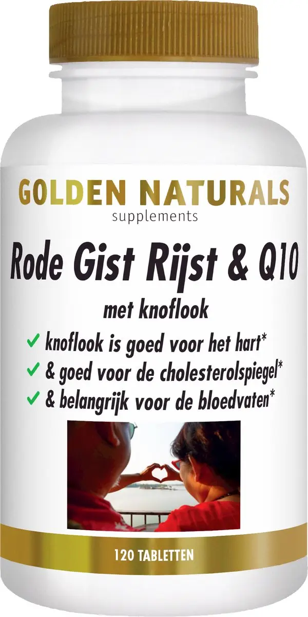 Golden Naturals Rode Gist Rijst & Q10 360 Tabletten