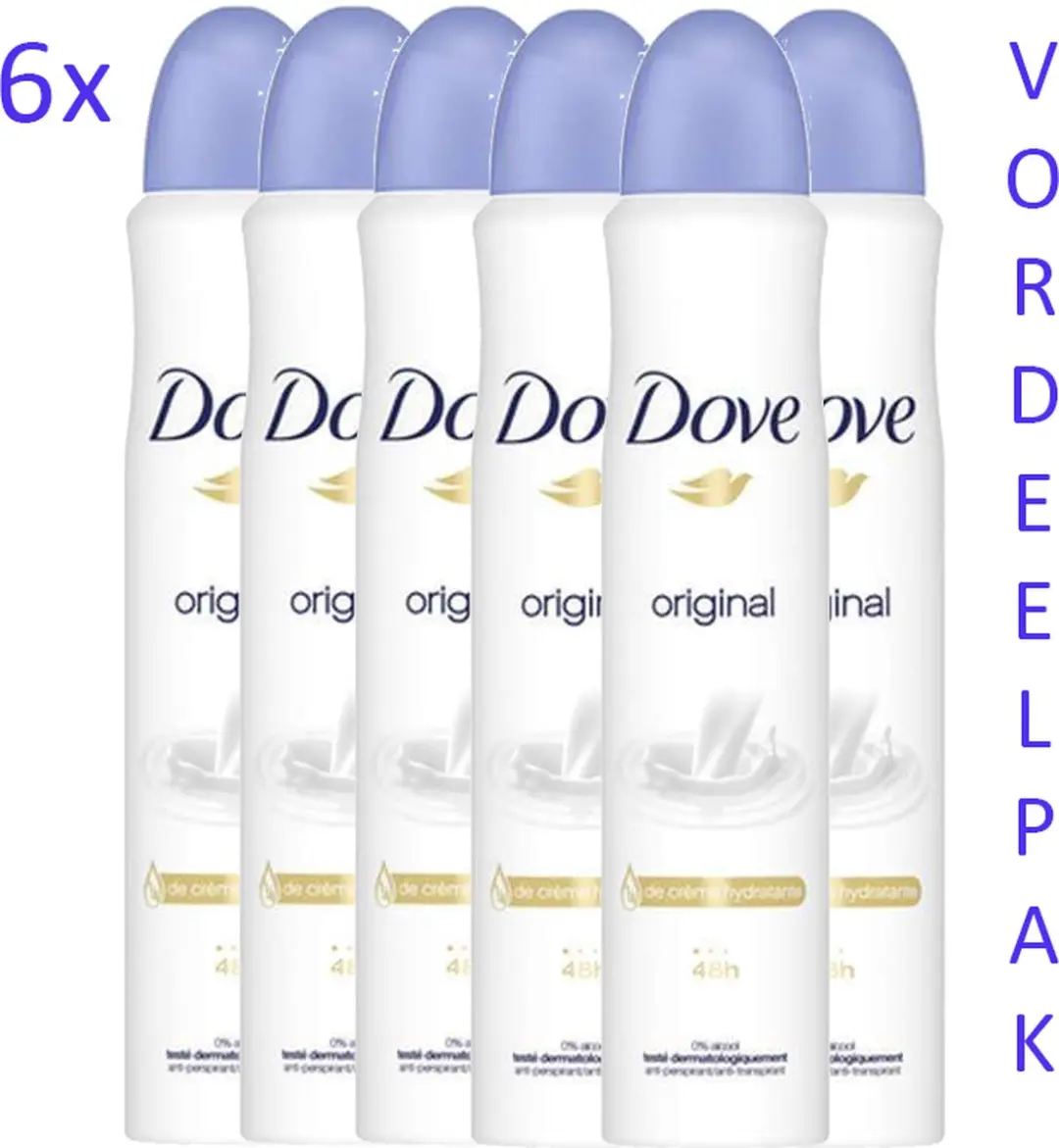Dove Advanced Care Deodorant Spray Original - 6x200ml