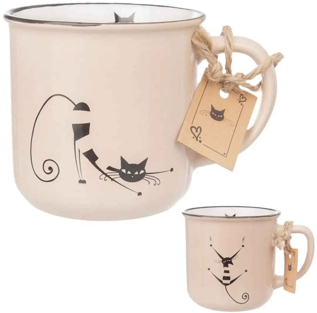 Orion Cat Keramische Drinkbeker 350ml - Kattendecor