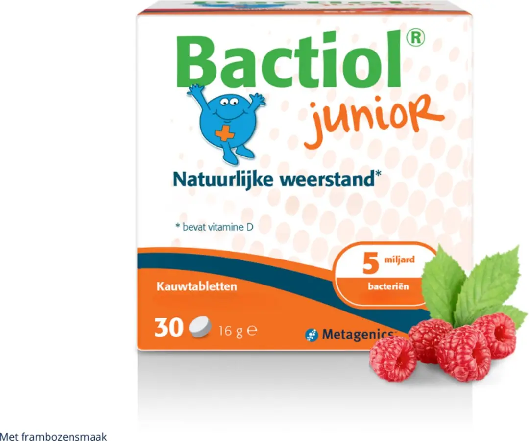 Metagenics Bactiol Junior Kauwtabletten - 30 Stuks