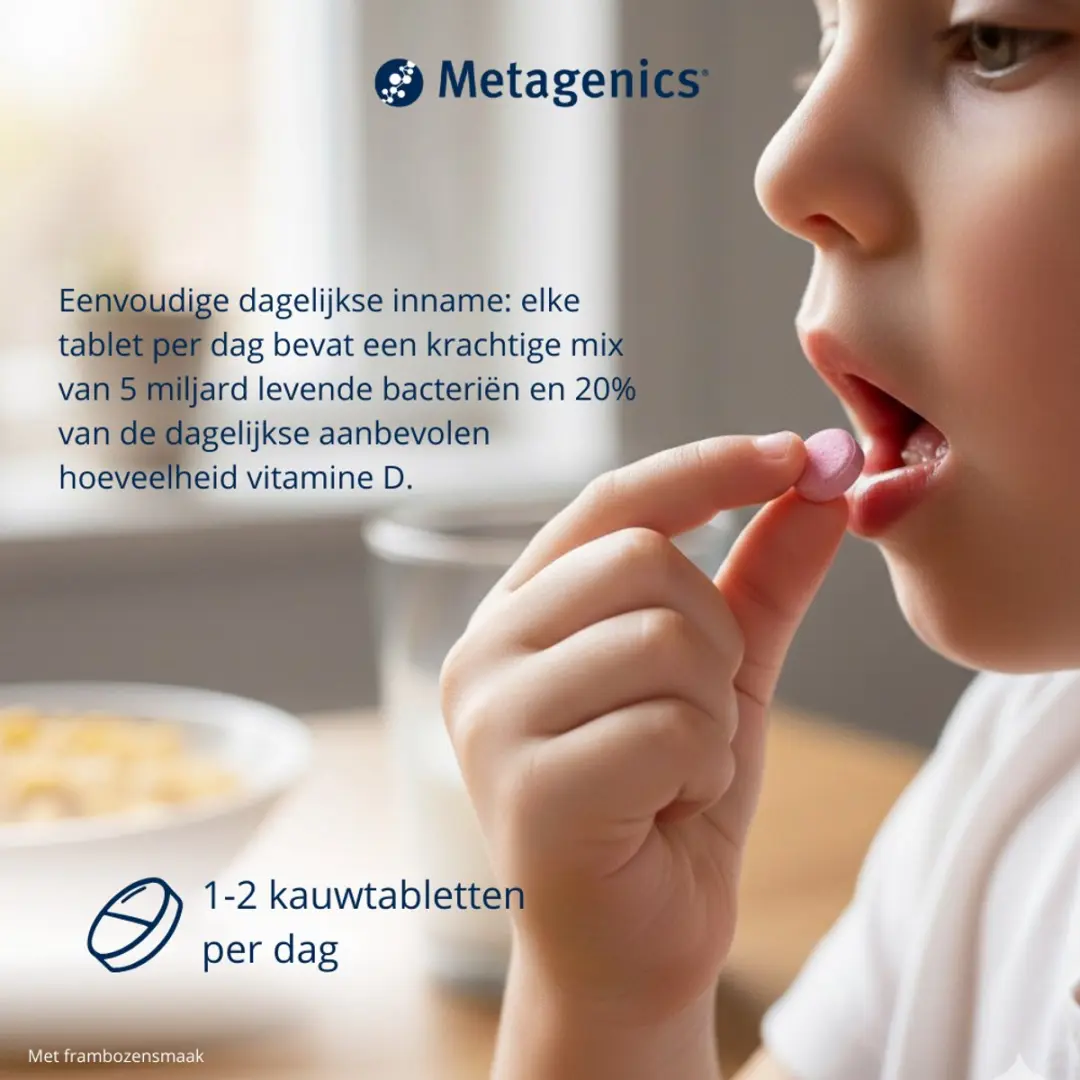 Metagenics Bactiol Junior Kauwtabletten - 30 Stuks