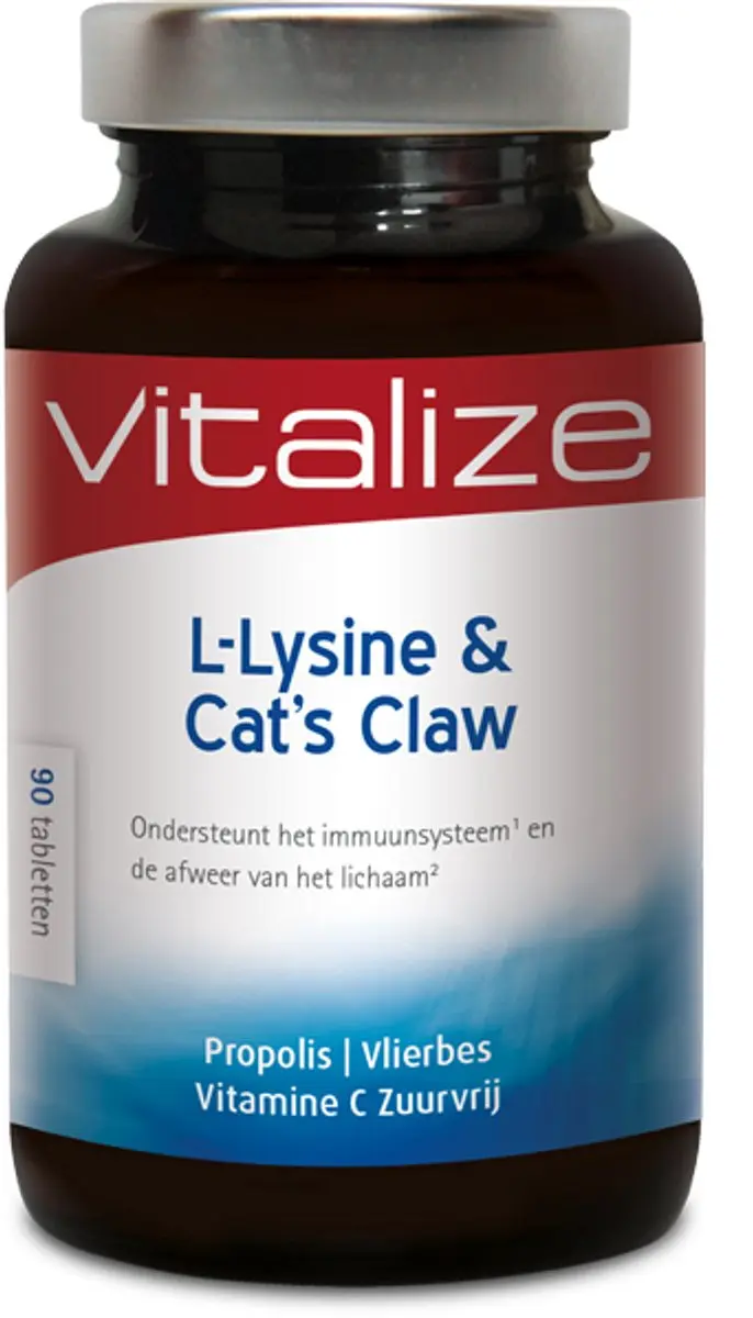 Vitalize L-Lysine & Cat's Claw 90 Tabletten