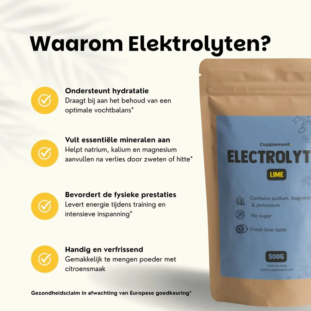 Cupplement Elektrolyten Poeder Citroen 500g - afbeelding 6 van 6