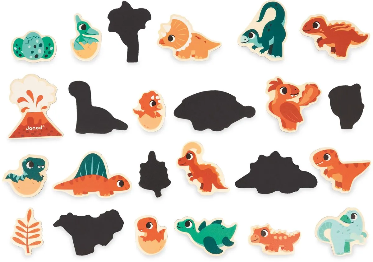 Janod Dino Magneetset J05839 - 24 Magneten - Vanaf 2 jaar