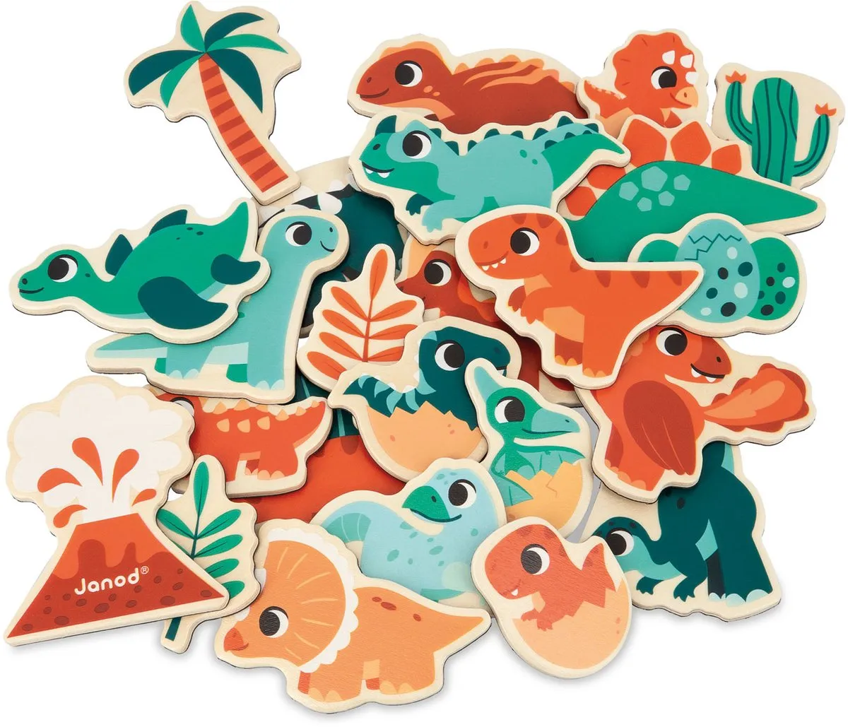 Janod Dino Magneetset J05839 - 24 Magneten - Vanaf 2 jaar - afbeelding 6 van 6