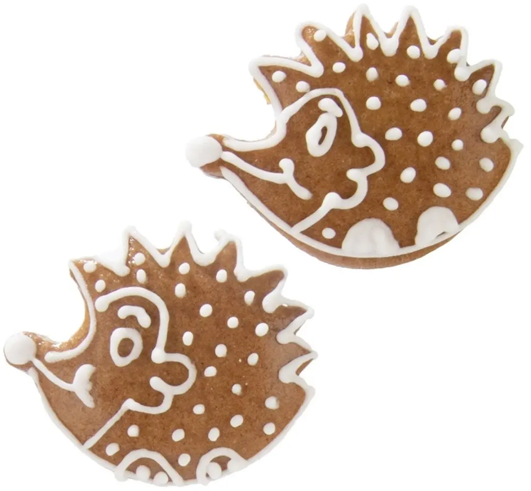 Orion Roestvrijstalen Koekjessteker Egel 5cm - Zilver - afbeelding 6 van 6