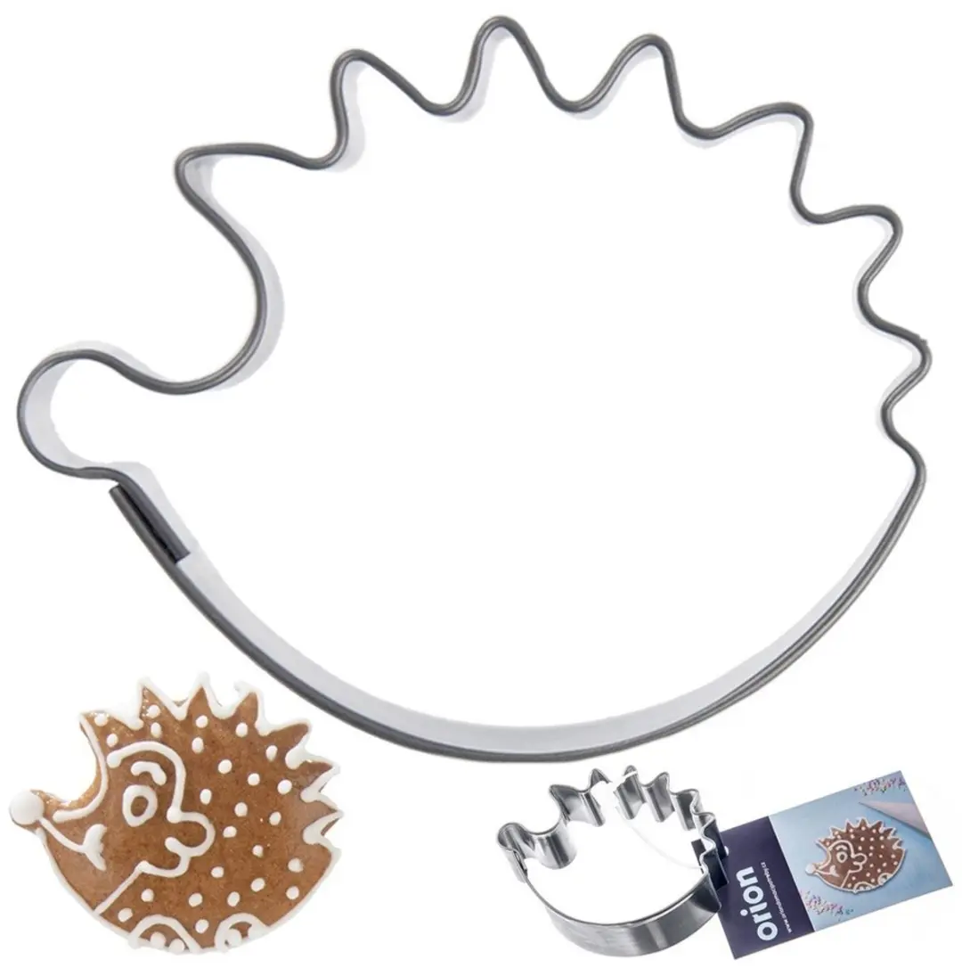 Orion Roestvrijstalen Koekjessteker Egel 5cm - Zilver