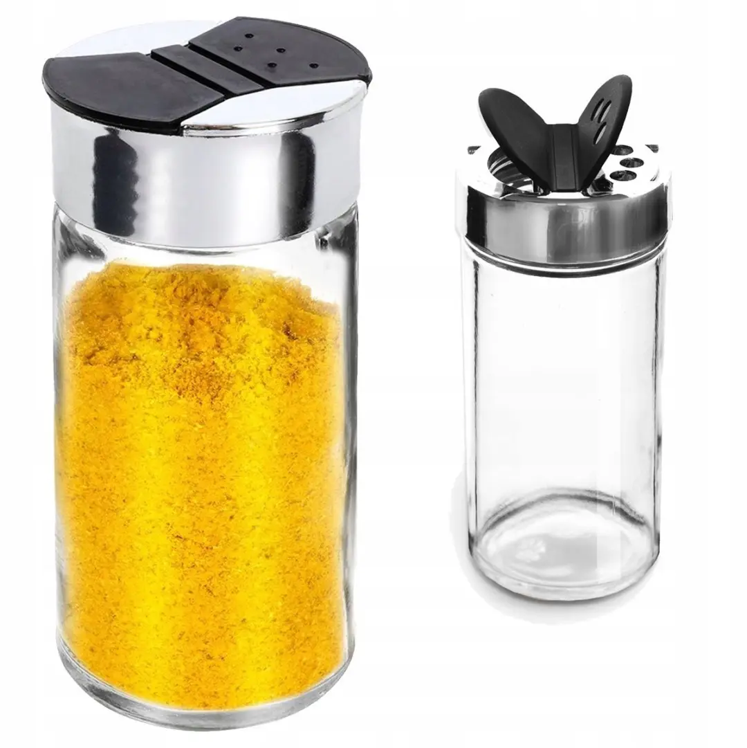 Orion Glazen Kruidenpotje 100ml - Doseerder - Transparent