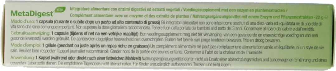 Metagenics Metadigest Keto 30 Capsules