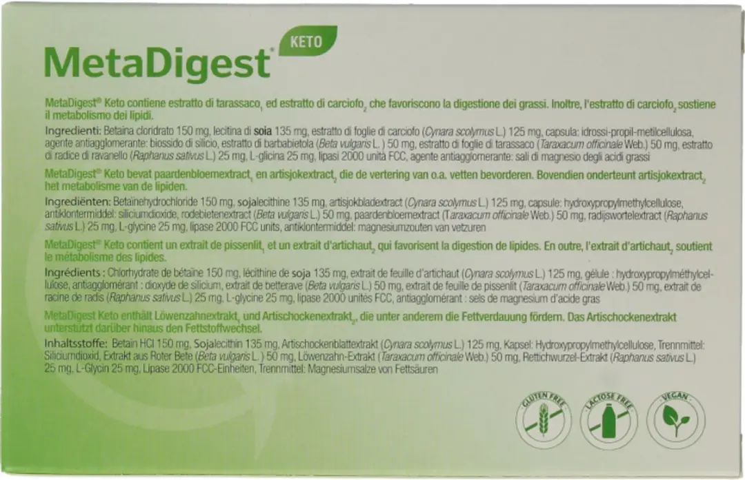 Metagenics Metadigest Keto 30 Capsules